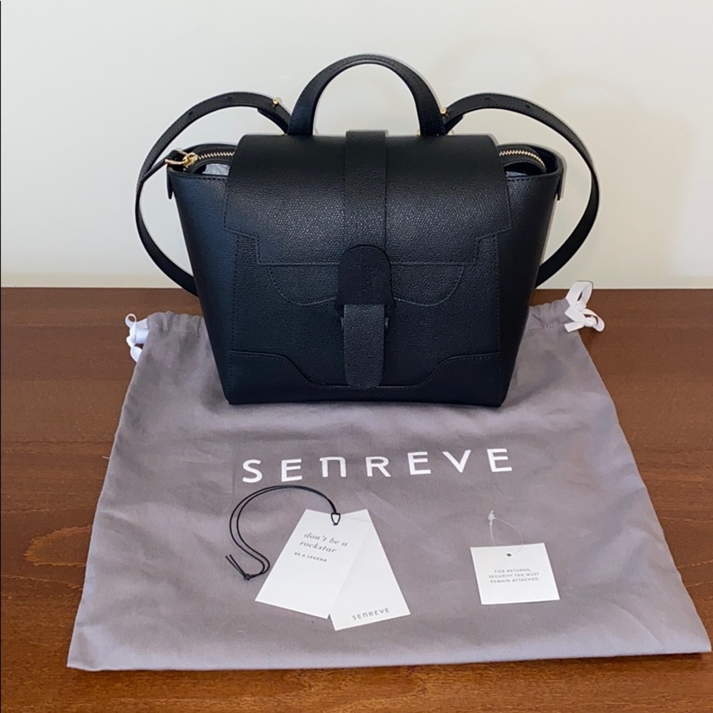 Senreve Mini Maestra, Pebbled Noir